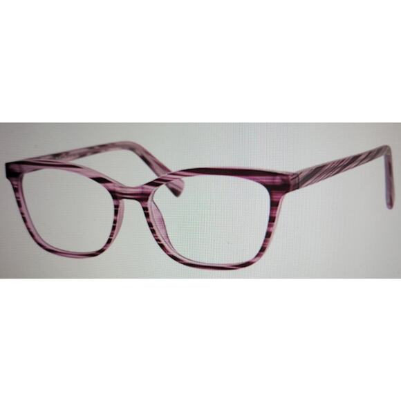 Enhance Lilac Stripe 4148 Eyeglass Glasses FRAMES ONLY 54 17 140 Light Weight - Picture 1 of 8